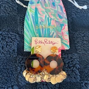 Lilly Pulitzer tortoise and gold earrings! 🌟NEW🌟